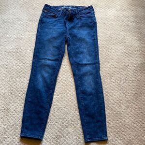 Eddie Bauer Slightly Curvy Skinny Ankle Jeans – Size 4, Printed Denim